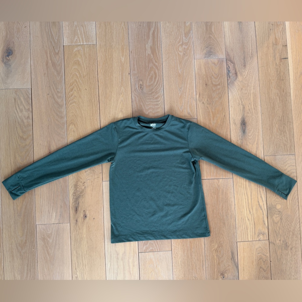 REI Kids Mid-weight Base Layer Crew Top Size S(8)